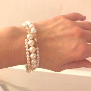 Touch Crystal by Swarovski Pearl Wrap Bracelet